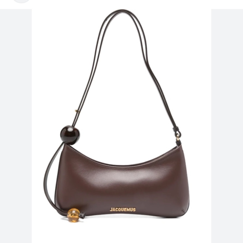 Jacquemus Bisou Perle Brown Shoulder Bag